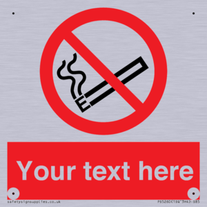 Custom No E-cigarettes / Vaping Sign